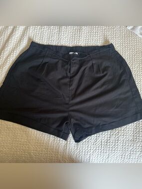 NEW Primark Black High Waist Drawstring Shorts